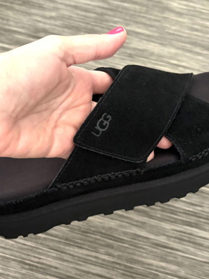 Ugg Australia suede black sandals new, size 40