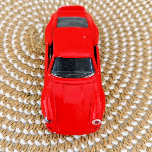 Solido Porsche 911 Carrera RS 2.7 toy car used, red with black stripes