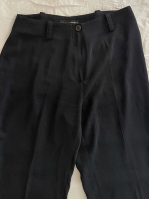 Black fabric trousers