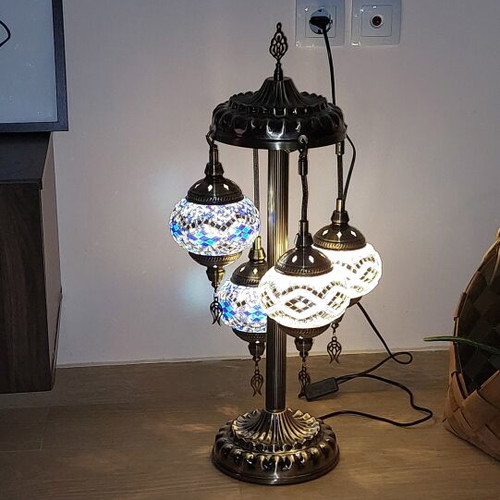 Handmade Floor Lamp with 6 Lights New, Oriental Design