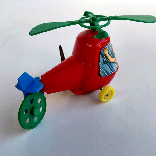 Wind-up Priftis helicopter toy from the 70s new