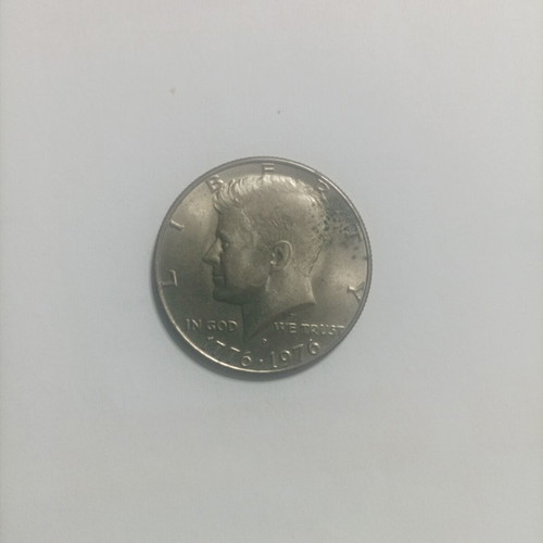 Half dollar coin 1976 used