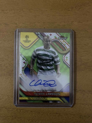 2024-25 Topps Finest UEFA Club Competitions κάρτα με αυτόγραφο Henrik Larsson