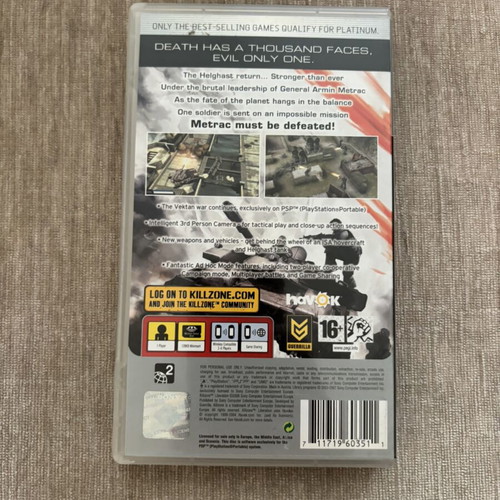 Killzone Liberation PlayStation Portable PSP complete English used