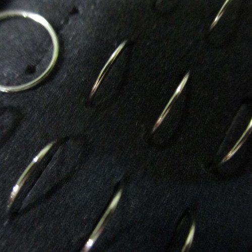 Elegant nose studs new, pack of 40, silver color