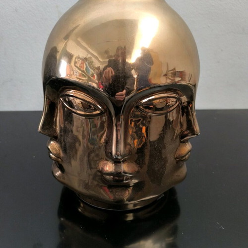 Vase in bronze color like new, impressive