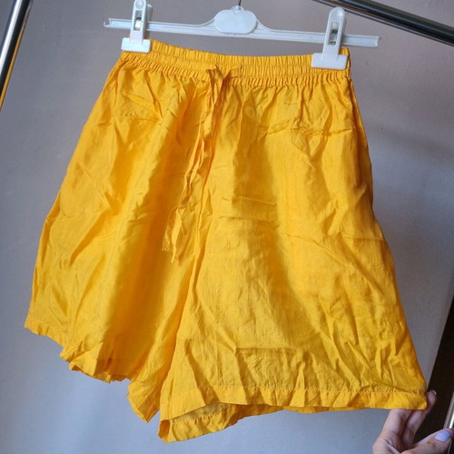 Avanti silk pants size S like new, high waist, yellow