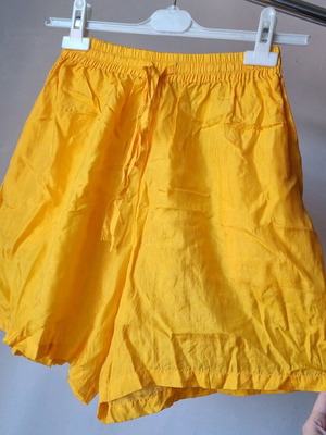 Avanti silk pants size S like new, high waist, yellow