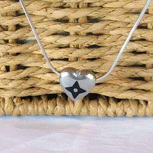 Steel necklace new, gold and silver color