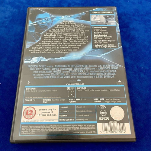 Unbreakable 2 DVD Collector's Edition like new, thriller drama