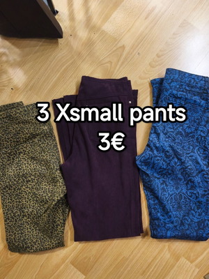 Zara pants like new, pack of 3 Xsmall size 34 with gift