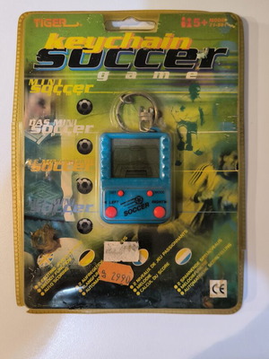 Tiger Keychain Soccer Game 1997 запечатана ретро електронна джобна игра