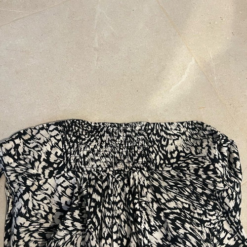 H&M long dress new, black and white, size M