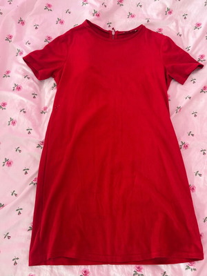 Zara red mini dress like new, size M