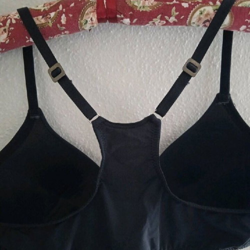 Firetrap 36D/80D Bra New Black with Front Metal Clasp and Push Up