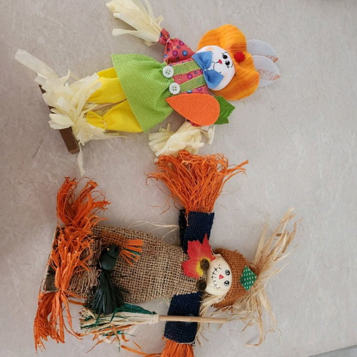 Decorative scarecrows new, set of 2 pieces