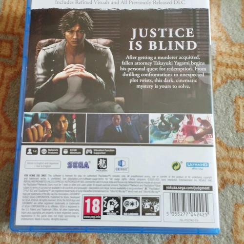 Judgment PS5 like new