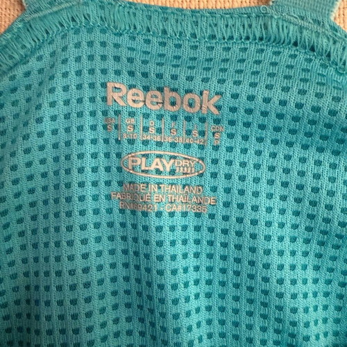 Reebok sports top like new, turquoise, size S