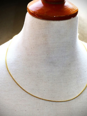 Златно покритие 18K 1,2 мм змийска верижка 50 см нова