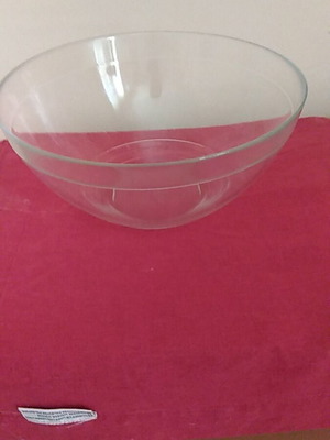 Glass fruit bowl like new, diameter 23.5 cm