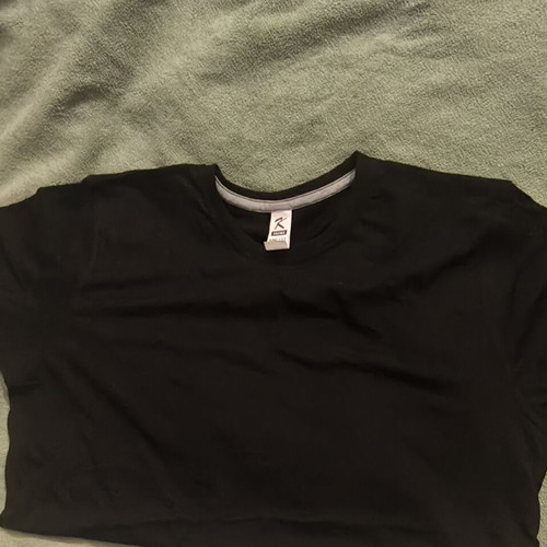 Fageo black t-shirts pack of 5, size L, new