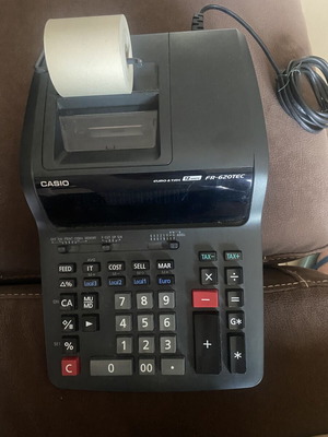 Casio FR-620TEC printing calculator, 12 digits
