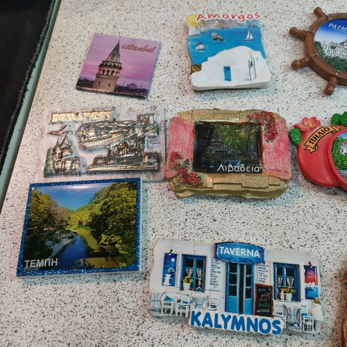 Set of 31 fridge magnets