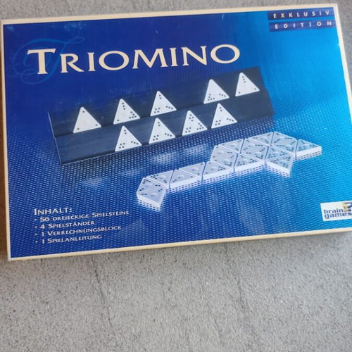Triomino board game used, German box
