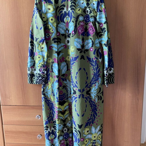 Zara long dress caftan new, colorful, cotton