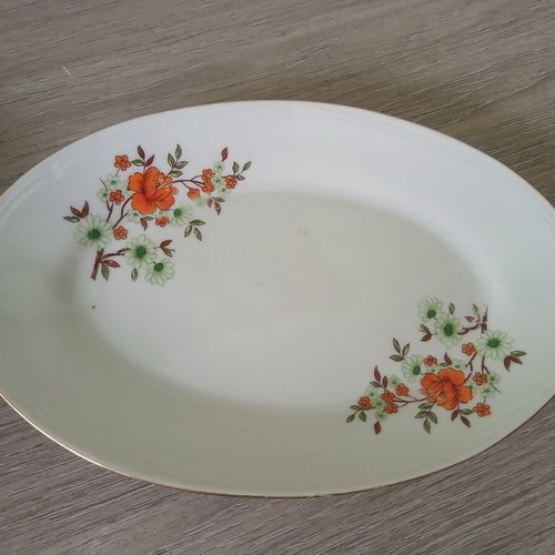 Vintage oval plates set of 6, like new, 15×20 cm