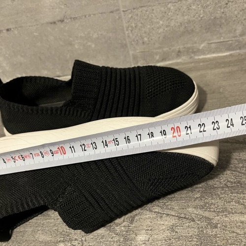 Primark women's slip-on shoes used, size 38-39, black