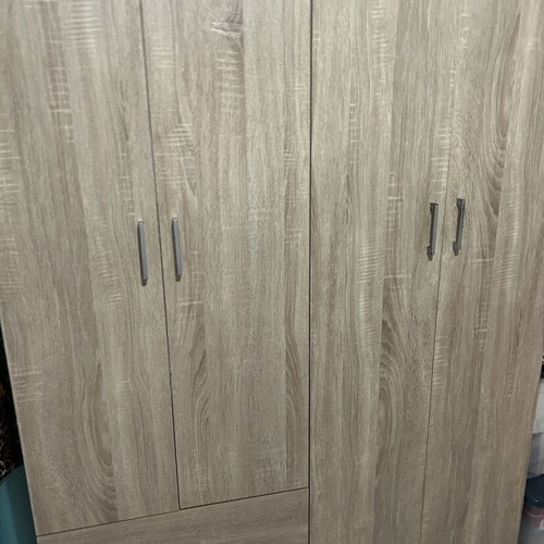 Four-door wardrobe with two drawers