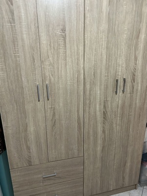 Four-door wardrobe with two drawers