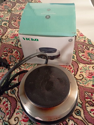 Vicko electric tabletop hot plate 500 W like new stainless steel