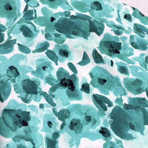 Summer blouse with one-shoulder cut, colorful green