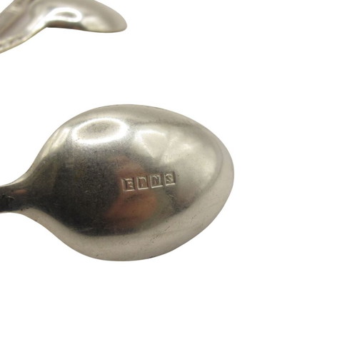 Vintage EPNS Silver Plated Spoon Set of 3 with Monk Handles England 1930–1940