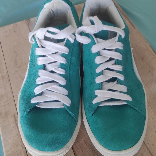Puma Suede Vintage Sneakers like new, size 38, turquoise