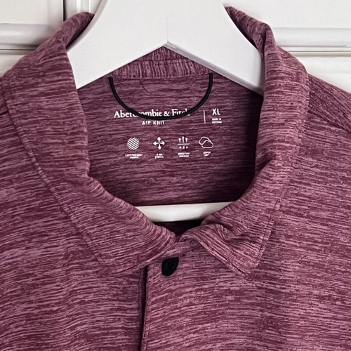 Abercrombie & Fitch men's polo XL like new, red