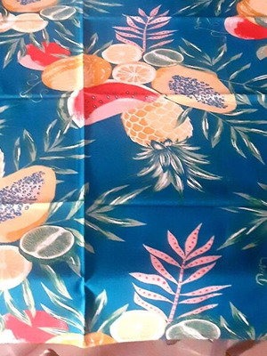 H&M summer tablecloth with tropical fruit print, 100% cotton