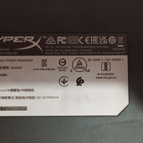HyperX Alloy Origins mechanical keyboard AG002