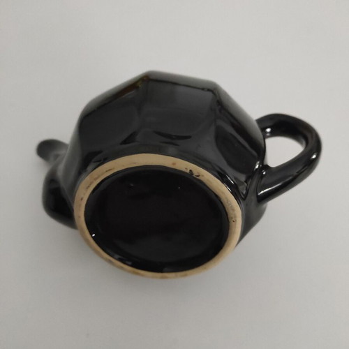 Vintage black ceramic teapot like new