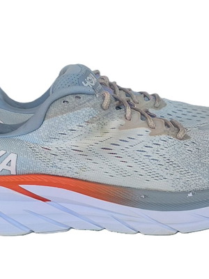 Hoka One One Clifton 8 used colorful sports shoes, size 41