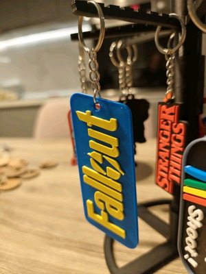 Fallout keychain new with embossed logo