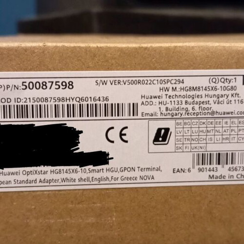 Huawei HG8M8145X6-10G80 router new, supports optical fiber
