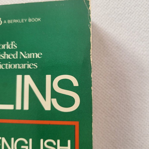Collins Italian-English English-Italian Dictionary used, bilingual