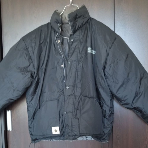 Men's reversible jacket like new, gray and black, down-filled