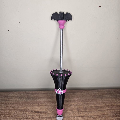 Monster High OG Draculaura Umbrella Replacement 3D Printed Handpainted
