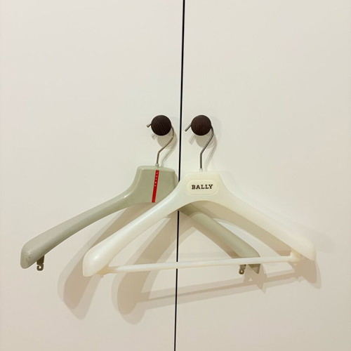 Hangers like new, pack of 3, Bally, Prada, Donna Karan