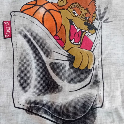 Olympiakos Basketball Collectible T Shirt used Nutmeg Mills 90s