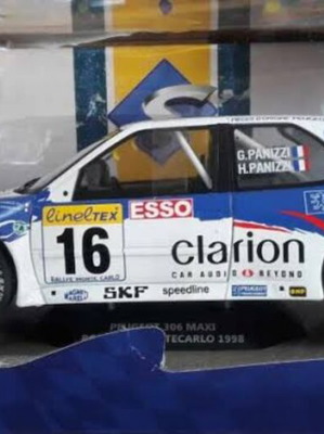 Peugeot 306 Maxi Rallye Monte-Carlo 1998 1/18 Model Car Night Version